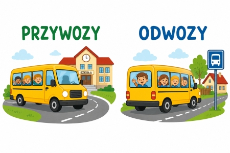 PRZYWOZY I ODWOZY UCZNIÓW  od 02.09.2026 r.