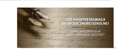 LIST MINISTER EDUKACJI DO SPOŁECZNOŚCI SZKOLNEJ